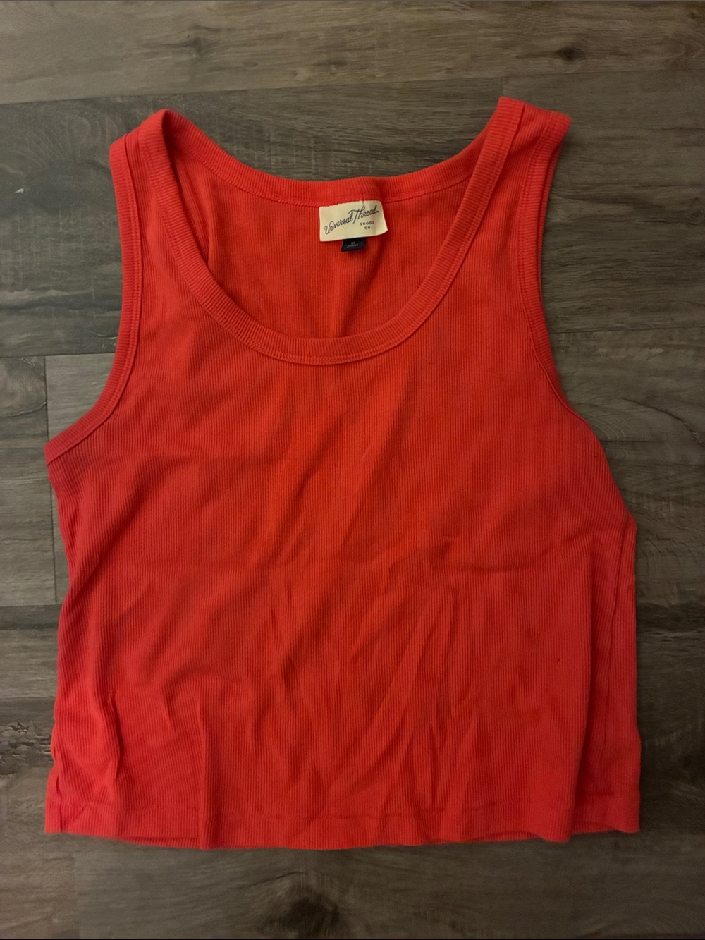 Universal Thread cropped Coral Tank Top